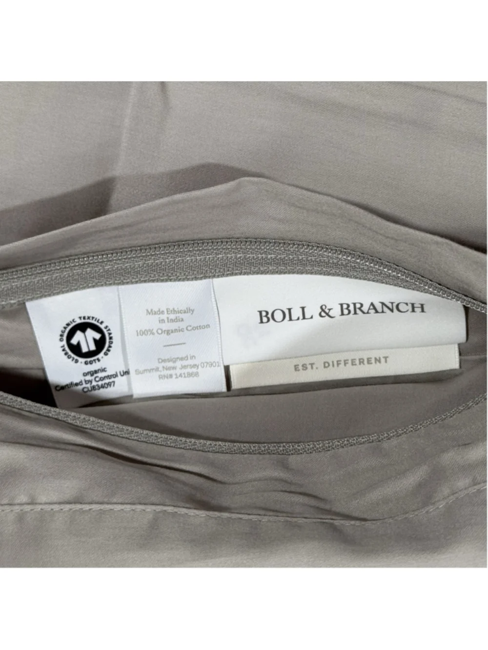 Boll & Branch Signature Hemmed Duvet Set In Pewter - Full/Queen